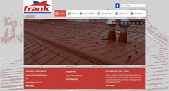 Desktop Screenshot of frankdach.at